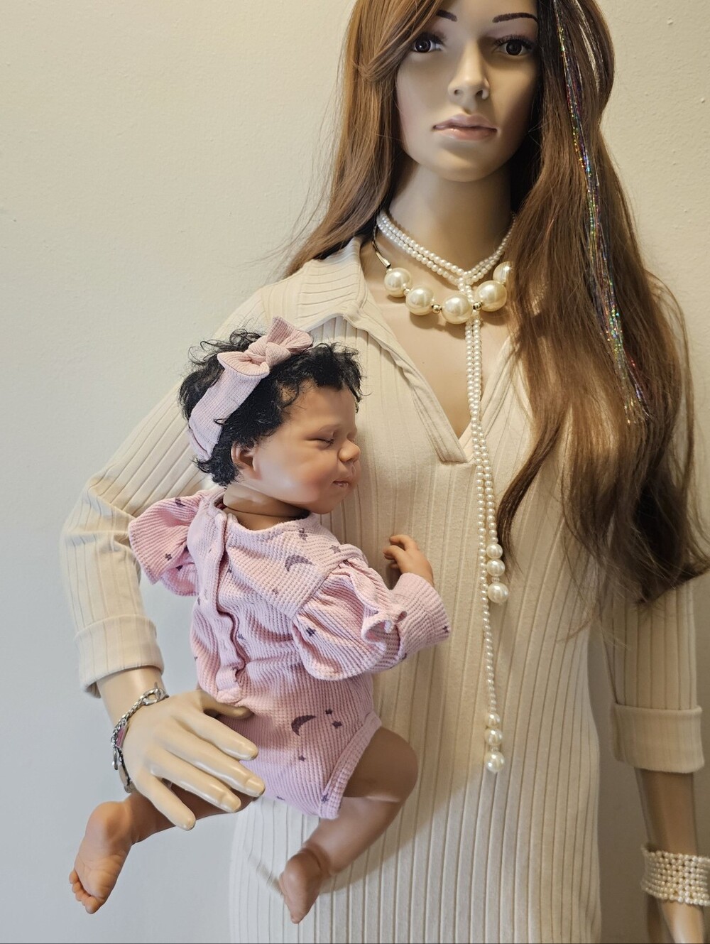 Pretty Reborn African-American Mixed Baby Doll New - Picture 6 of 16